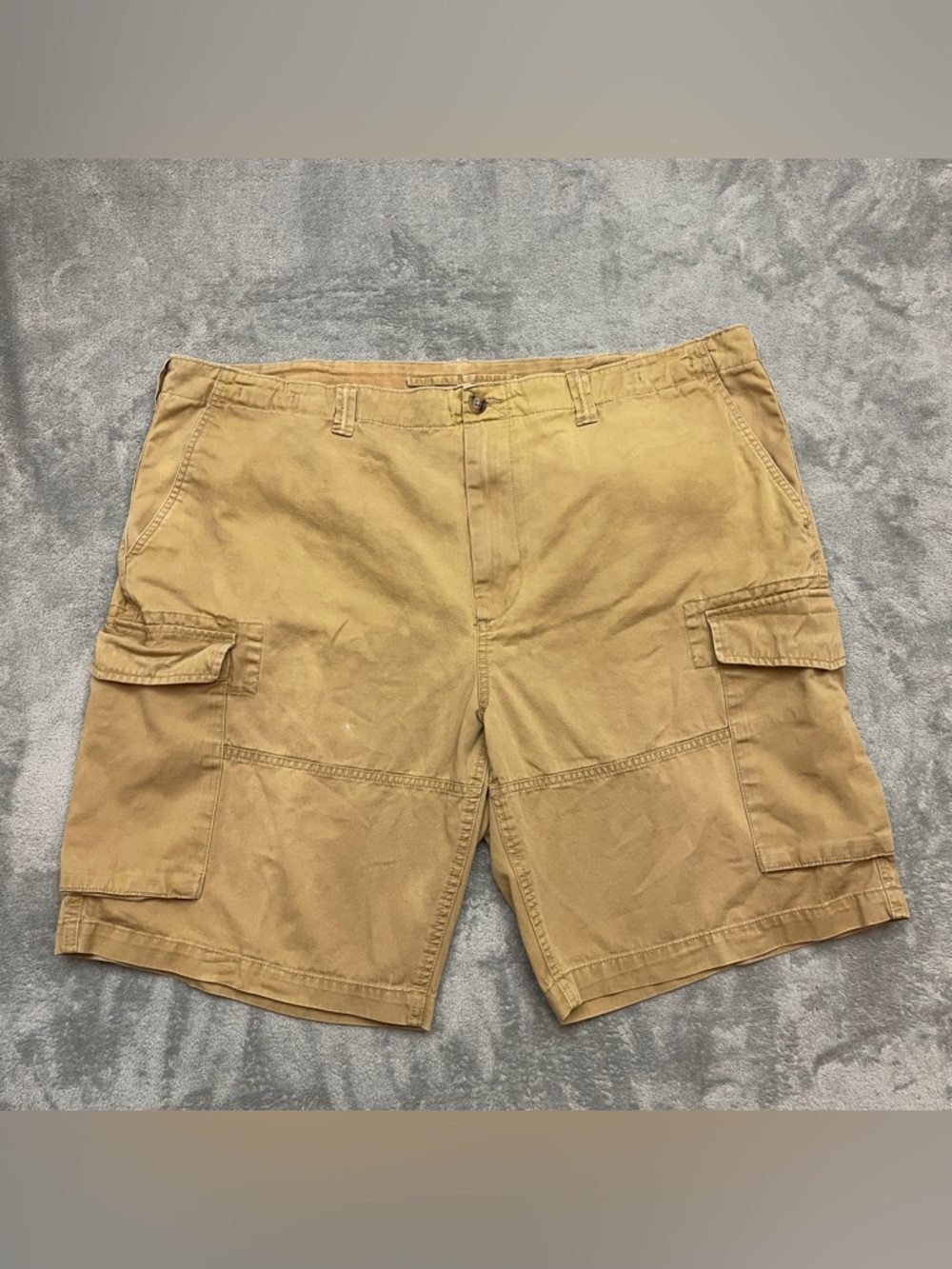 Polo Ralph Lauren Shorts Men 44 T x 10" Tan Cargo Shorts Pockets 100% Cotton